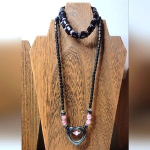 Hematite & Cat's Eye - Necklace & Bracelet